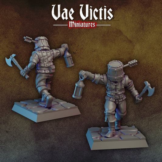 Bucket Head | Vae Victis Miniatures | 32mm Scale Resin Printed Tabletop RPG Figures for Tabletop Roleplaying or Wargaming