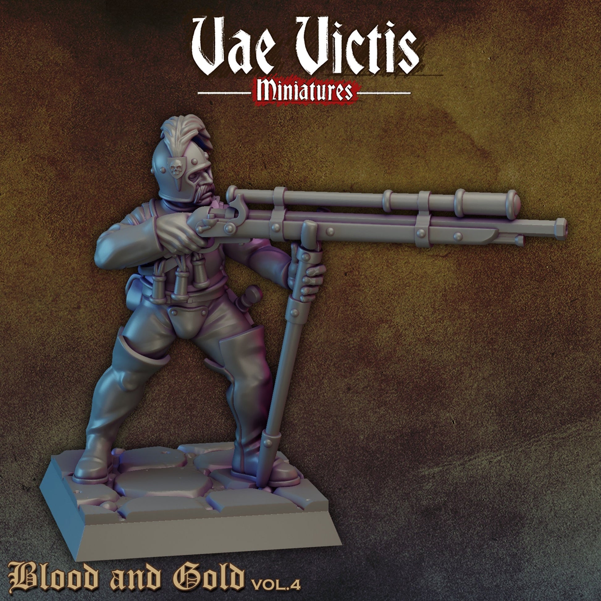 Human Riflemen Set | Vae Victis Miniatures | 32mm Scale Resin Printed Tabletop RPG Figures for Tabletop Roleplaying or Wargaming