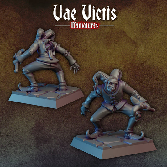 Corrupted Jester | Vae Victis Miniatures | 32mm Scale Resin Printed Tabletop RPG Figures for Tabletop Roleplaying or Wargaming