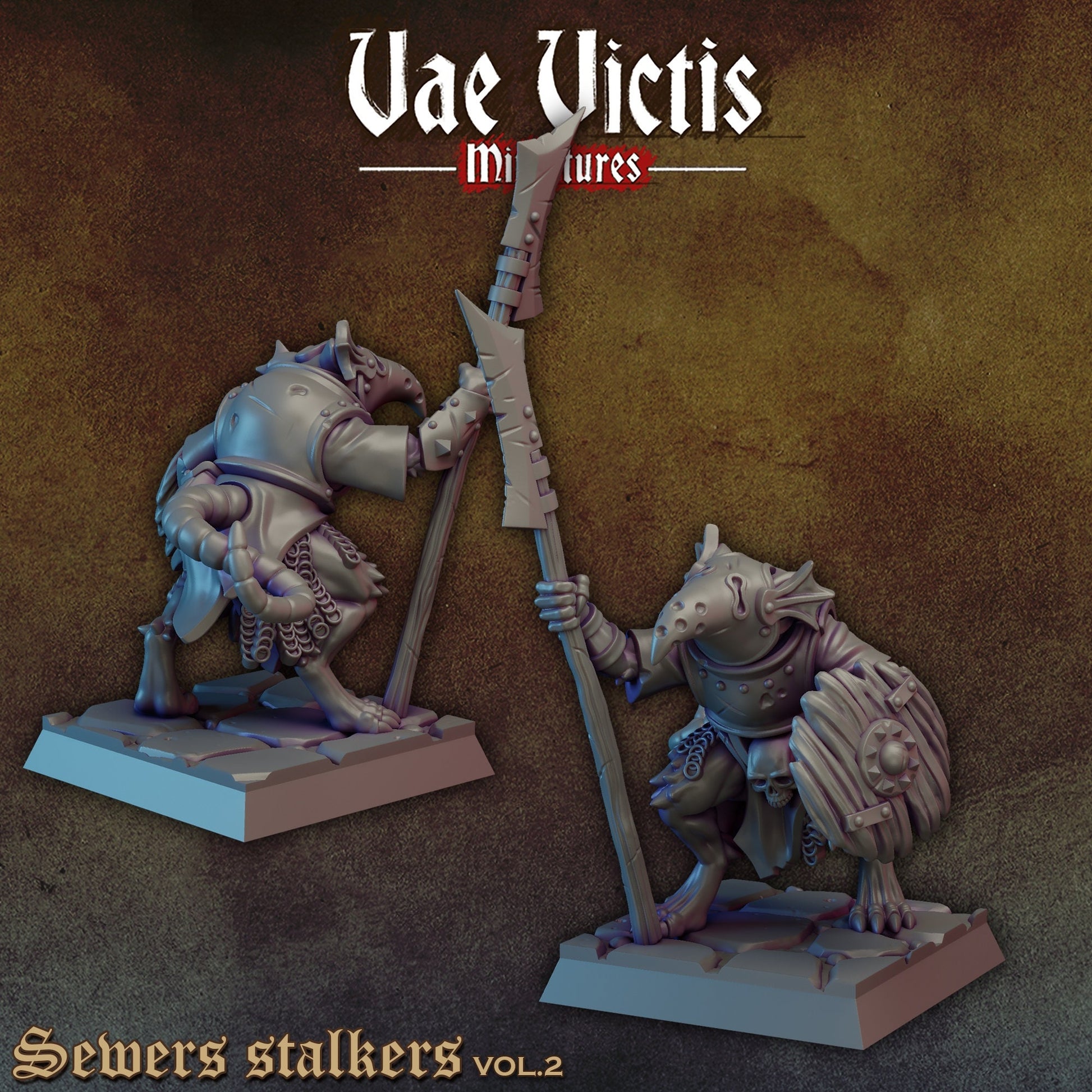 Ratfolk Warband Set Vol.2 | Vae Victis Miniatures | 32mm Scale Resin Printed Tabletop RPG Figures for Tabletop Roleplaying or Wargaming