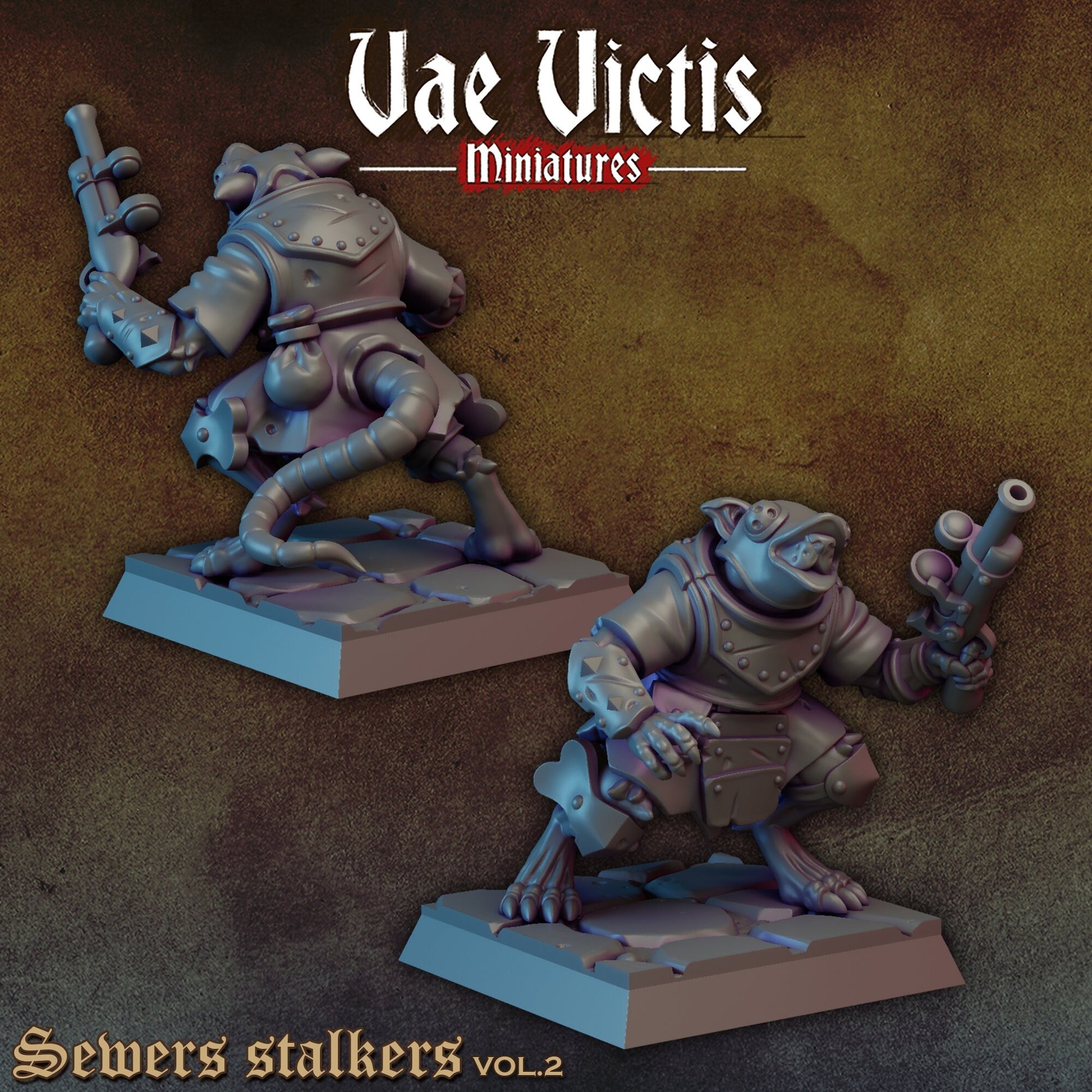 Ratfolk Warband Set Vol.2 | Vae Victis Miniatures | 32mm Scale Resin Printed Tabletop RPG Figures for Tabletop Roleplaying or Wargaming