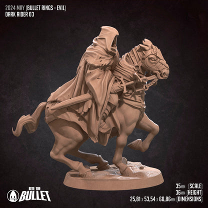 Dark Riders Set | Bite The Bullet | 35mm Scale | Resin Printed Tabletop RPG Miniature Figures | DND | 5E