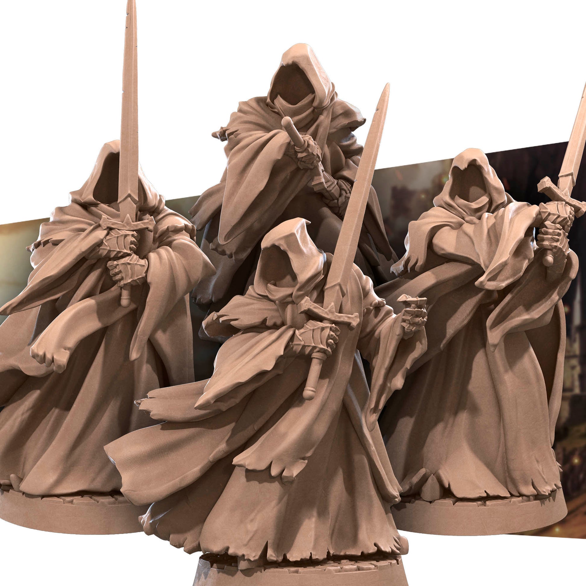 Dark Wraiths Set | Bite The Bullet | 35mm Scale | Resin Printed Tabletop RPG Miniature Figures | DND | 5E