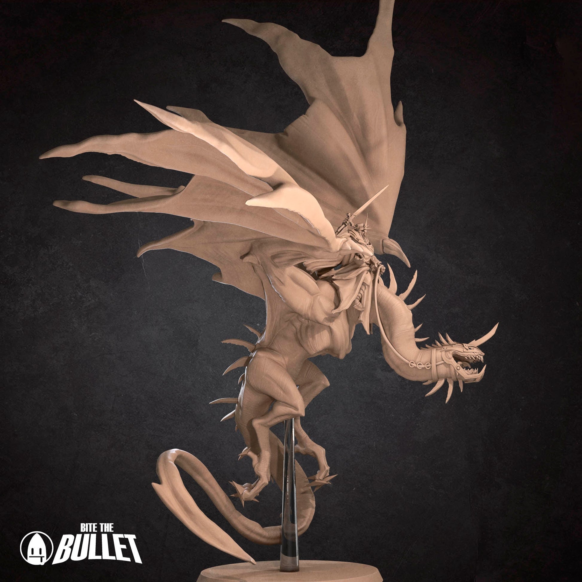 Mounted Witch King | Bite The Bullet | 35mm Scale | Resin Printed Tabletop RPG Miniature Figures | DND | 5E