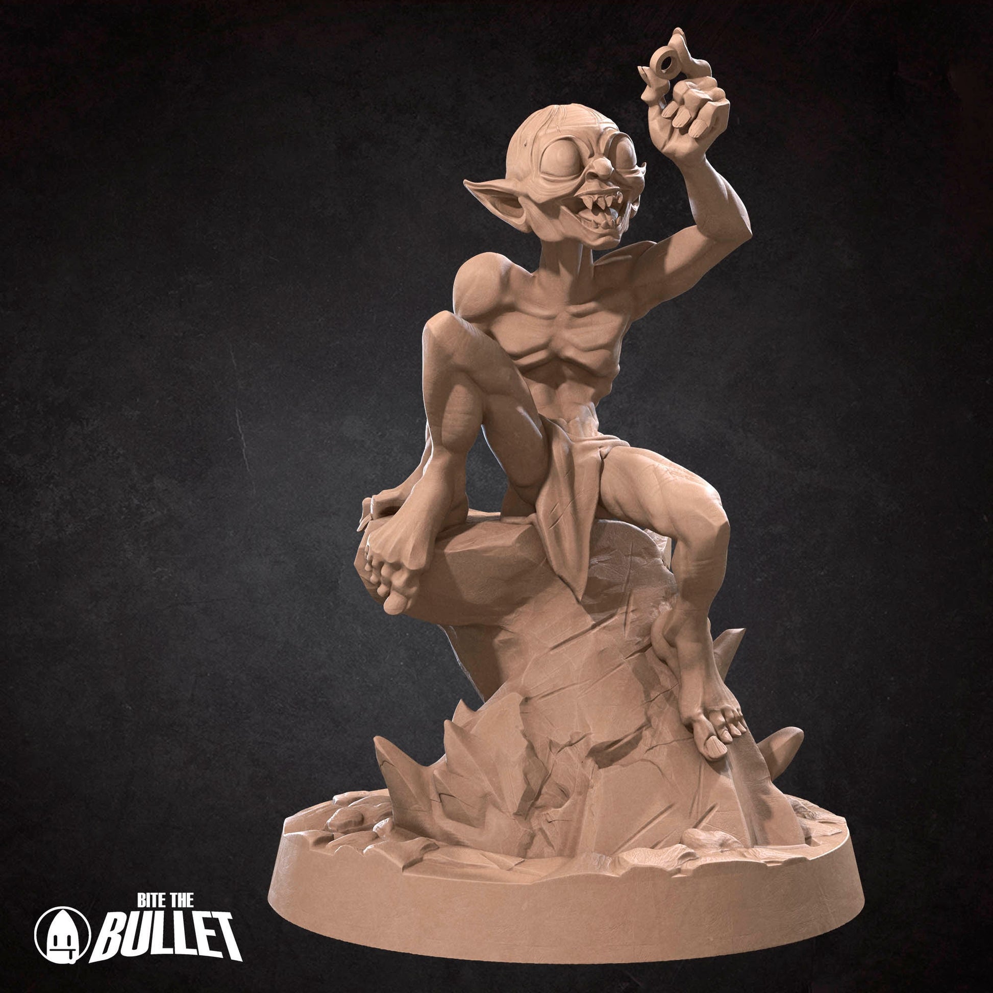 Ring Obsessed Creature | Bite The Bullet | 35mm Scale | Resin Printed Tabletop RPG Miniature Figures | DND | 5E