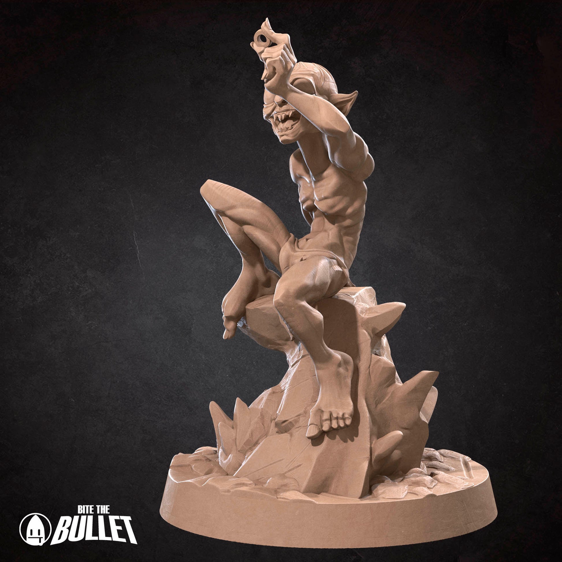 Ring Obsessed Creature | Bite The Bullet | 35mm Scale | Resin Printed Tabletop RPG Miniature Figures | DND | 5E