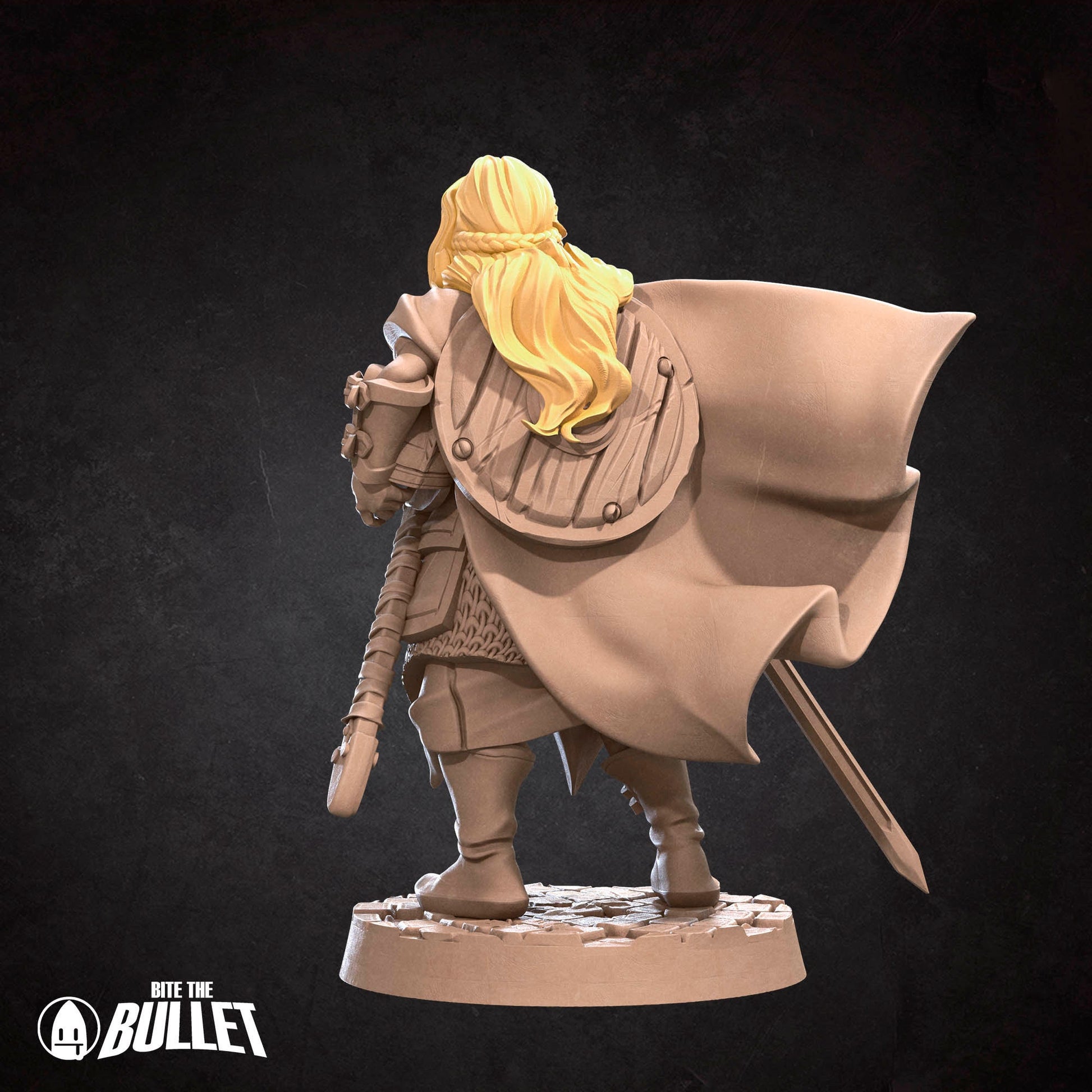 Shieldmaiden | NSFW Option | Bite The Bullet | 35mm Scale | Resin Printed Tabletop RPG Miniature Figures | DND | 5E