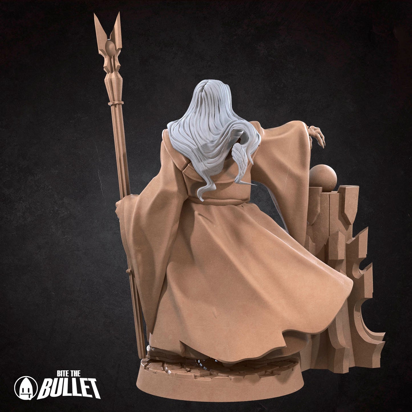Dark Wizard | Bite The Bullet | 35mm Scale | Resin Printed Tabletop RPG Miniature Figures | DND | 5E