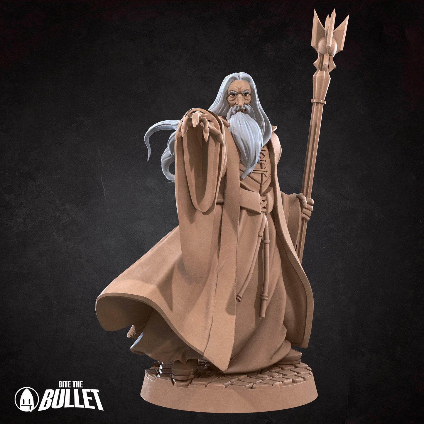 Dark Wizard | Bite The Bullet | 35mm Scale | Resin Printed Tabletop RPG Miniature Figures | DND | 5E