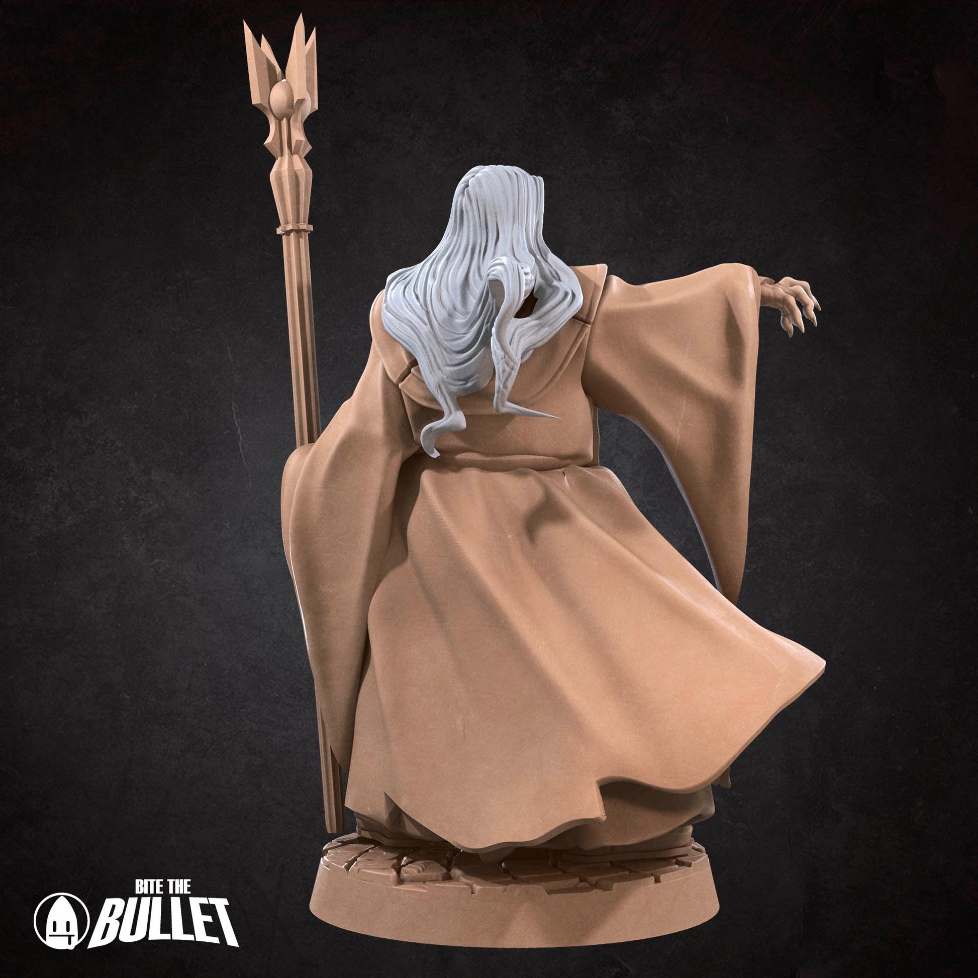 Dark Wizard | Bite The Bullet | 35mm Scale | Resin Printed Tabletop RPG Miniature Figures | DND | 5E