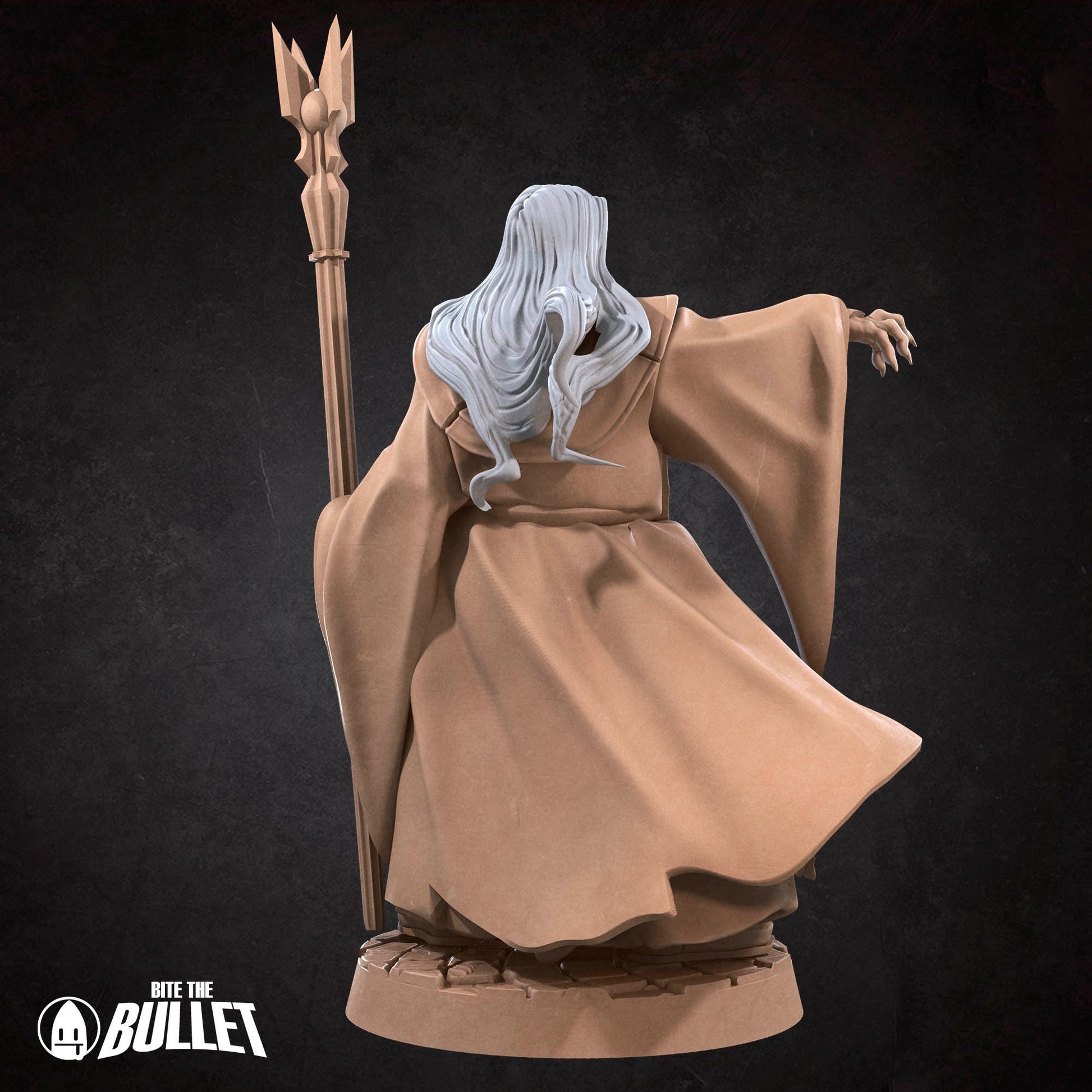 Dark Wizard | Bite The Bullet | 35mm Scale | Resin Printed Tabletop RPG Miniature Figures | DND | 5E