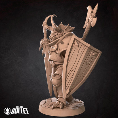 Dragonborn Fighter | Bite The Bullet | 35mm Scale | Resin Printed Tabletop RPG Miniature Figures | DND | 5E