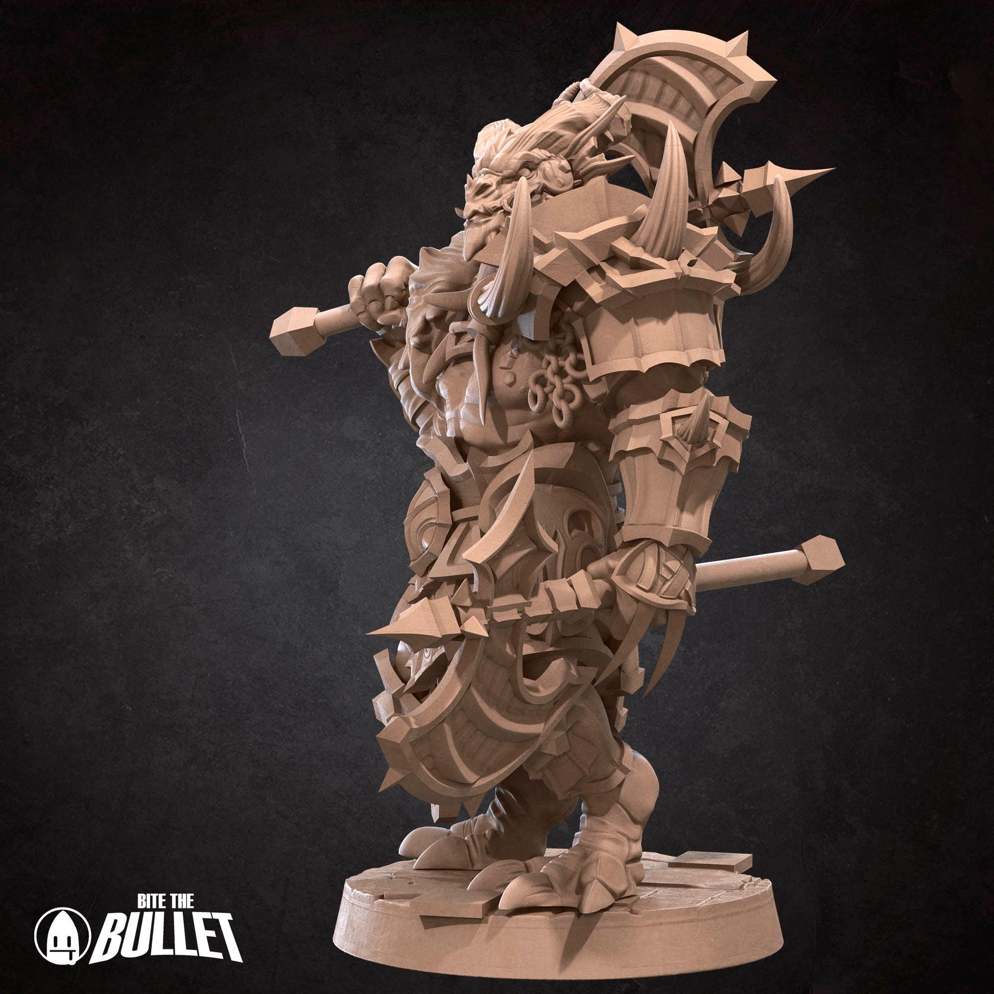 Dragonborn Barbarian | Bite The Bullet | 35mm Scale | Resin Printed Tabletop RPG Miniature Figures | DND | 5E