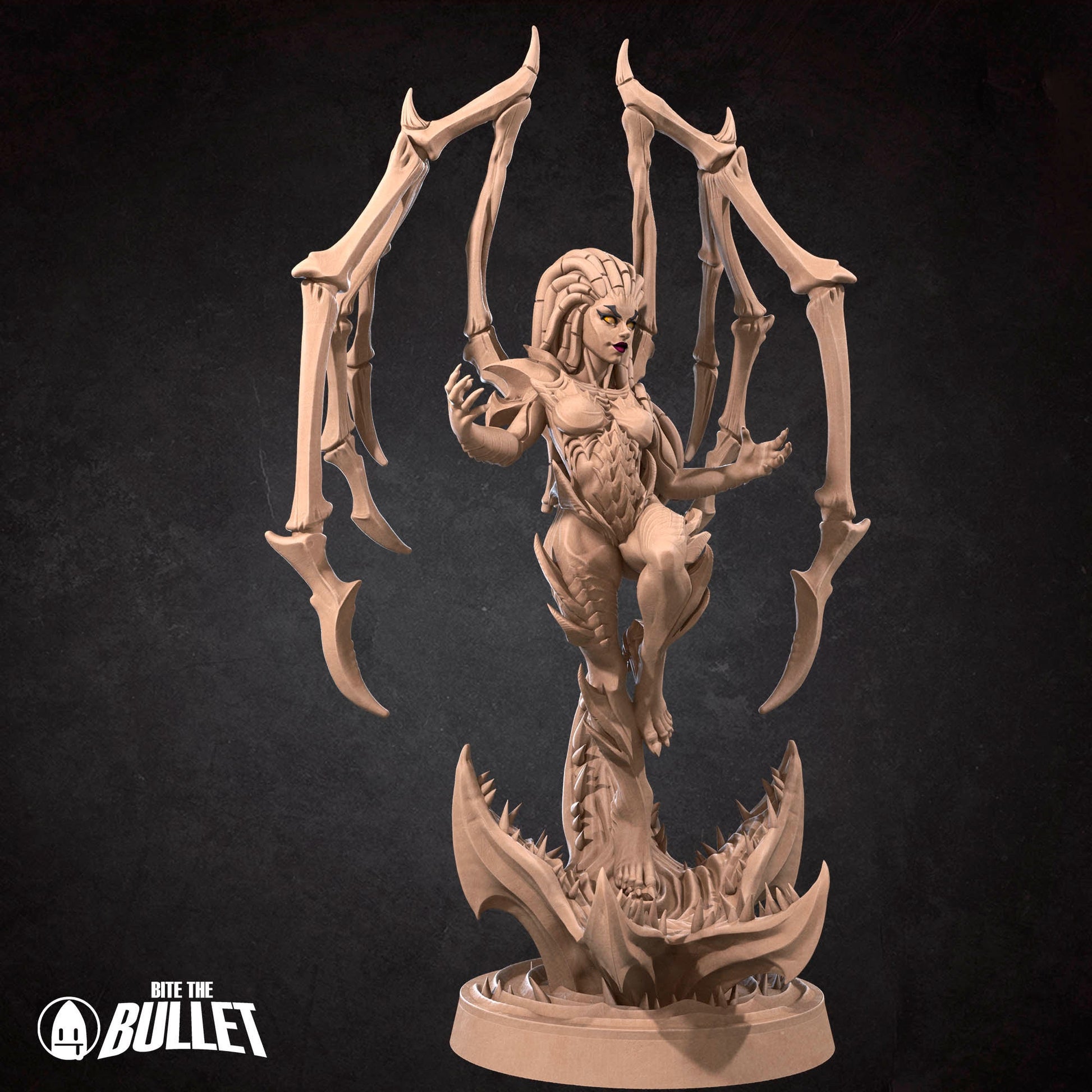 Sarah Queen Of Blades | NSFW Option | Bite The Bullet | 35mm Scale | Resin Printed Tabletop RPG Miniature Figures | DND | 5E