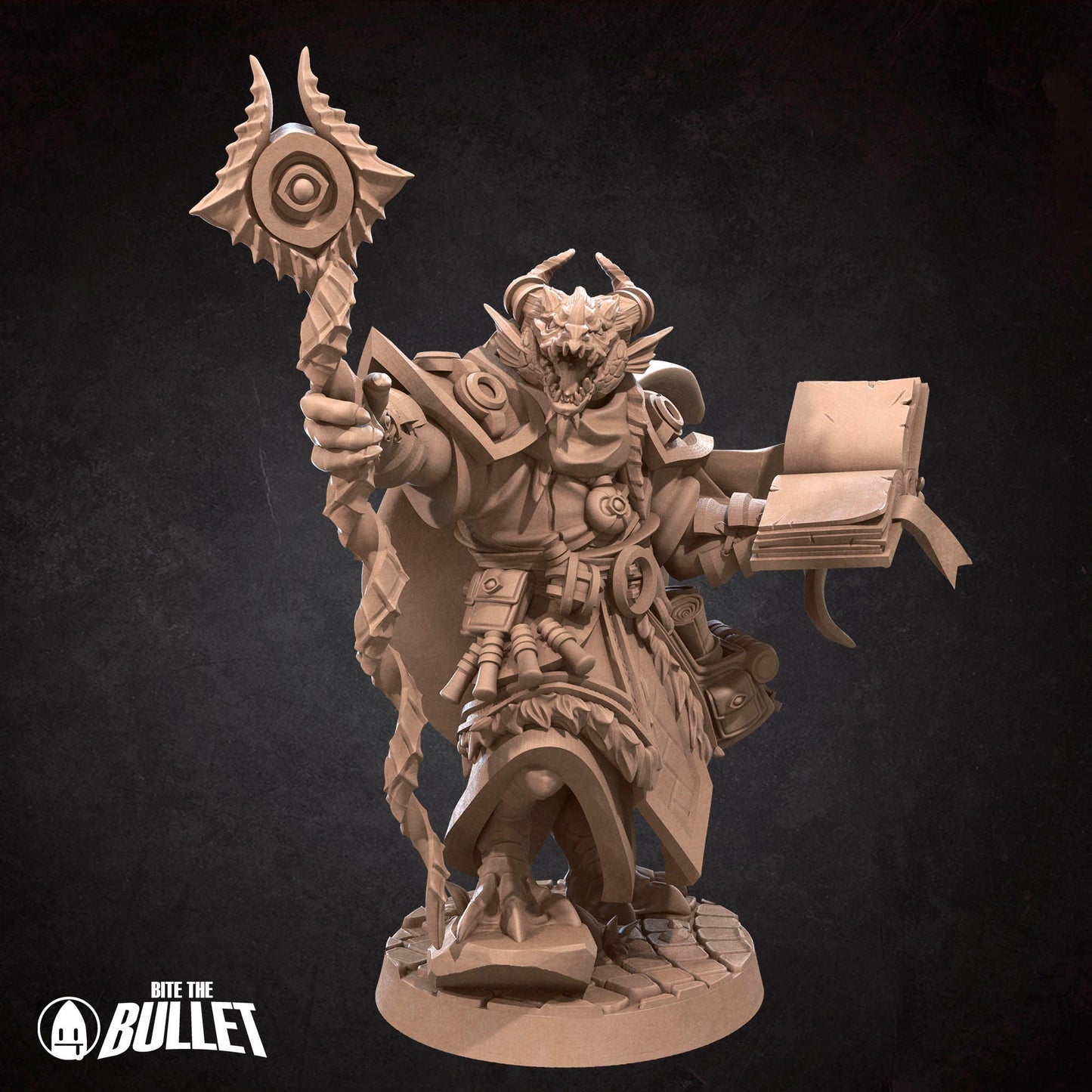 Dragonborn Sorcerer | Bite The Bullet | 35mm Scale | Resin Printed Tabletop RPG Miniature Figures | DND | 5E