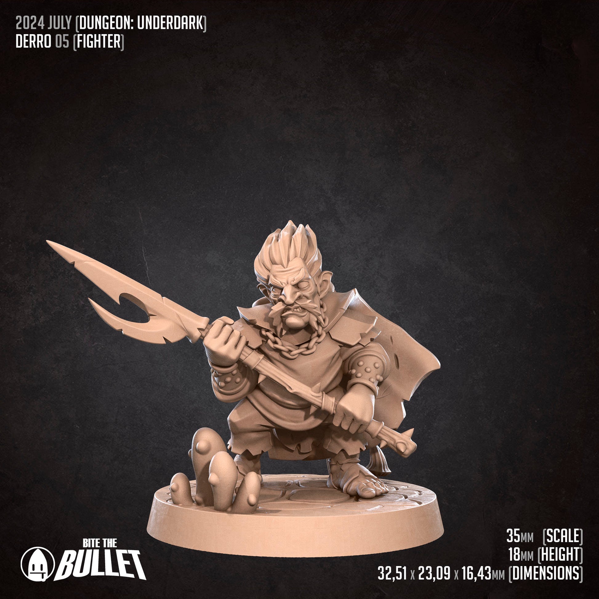 Derro Set | Bite The Bullet | 35mm Scale | Resin Printed Tabletop RPG Miniature Figures | DND | 5E
