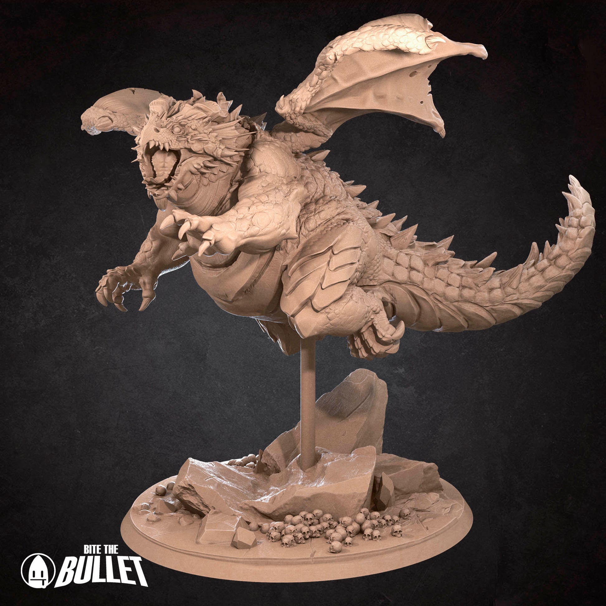 Forge The Chonky Dragon | Bite The Bullet | 35mm Scale | Resin Printed Tabletop RPG Miniature Figures | DND | 5E