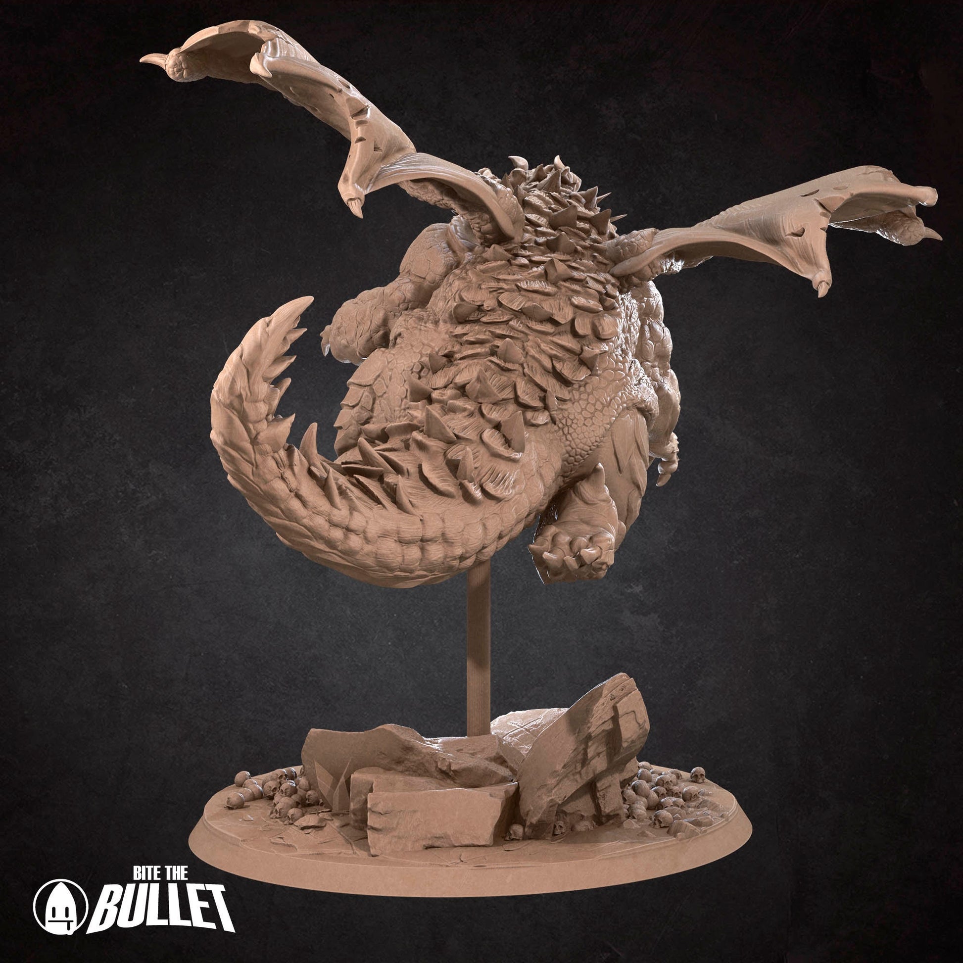 Forge The Chonky Dragon | Bite The Bullet | 35mm Scale | Resin Printed Tabletop RPG Miniature Figures | DND | 5E