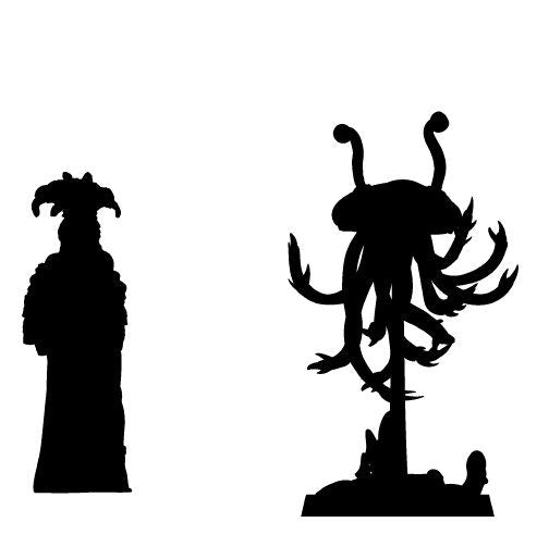 Tentacled Aberration Set | Bite The Bullet | 35mm Scale | Resin Printed Tabletop RPG Miniature Figures | DND | 5E