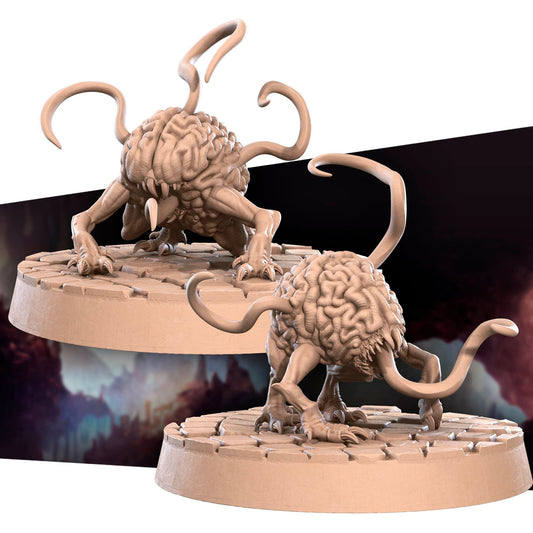 Intellect Devourer Set | Bite The Bullet | 35mm Scale | Resin Printed Tabletop RPG Miniature Figures | DND | 5E
