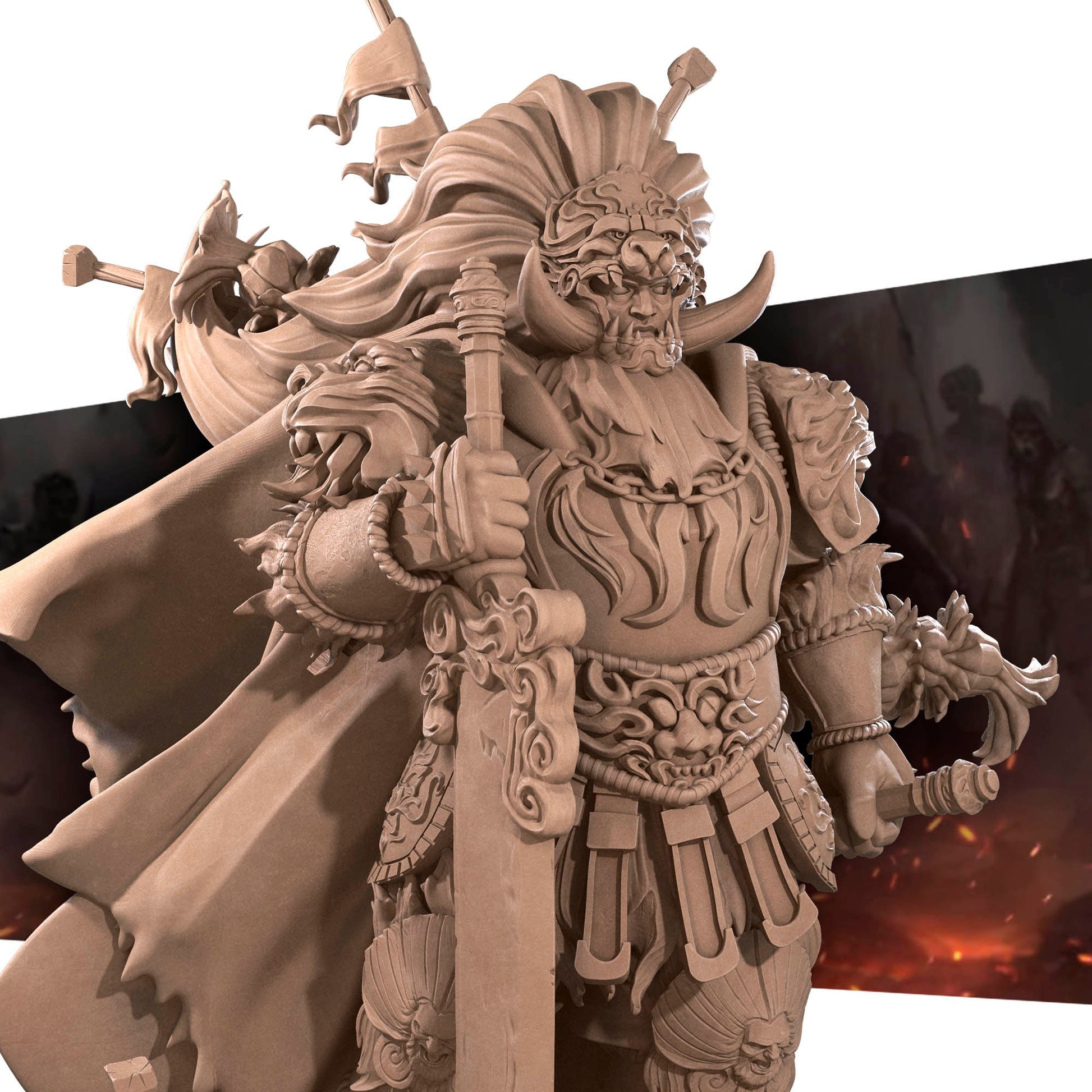 Rayan The Starscourge | Bite The Bullet | 35mm Scale | Resin Printed Tabletop RPG Miniature Figures | DND | 5E