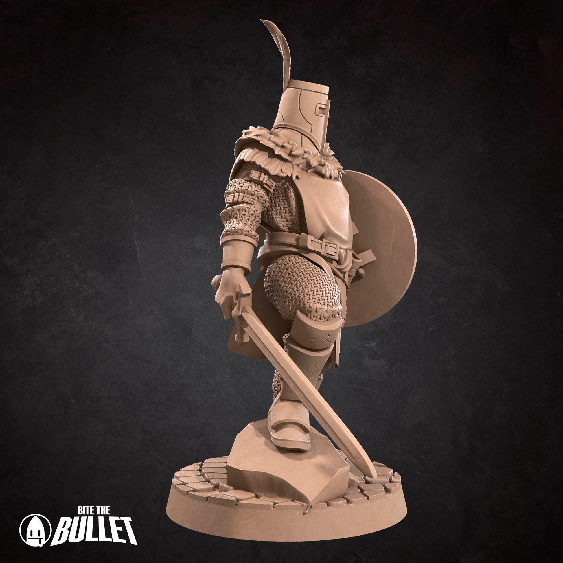 Sir Lawrence The Knight Of Sunlight | Bite The Bullet | 35mm Scale | Resin Printed Tabletop RPG Miniature Figures | DND | 5E