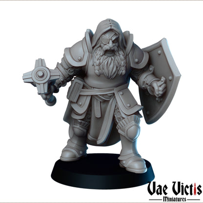 Cleric Priesthood Set | Vae Victis Miniatures | 32mm Scale Resin Printed Tabletop RPG Figures for Tabletop Roleplaying or Wargaming