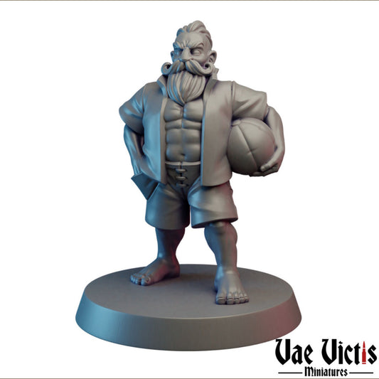Beach Dwarf | Vae Victis Miniatures | 32mm Scale Resin Printed Tabletop RPG Figures for Tabletop Roleplaying or Wargaming