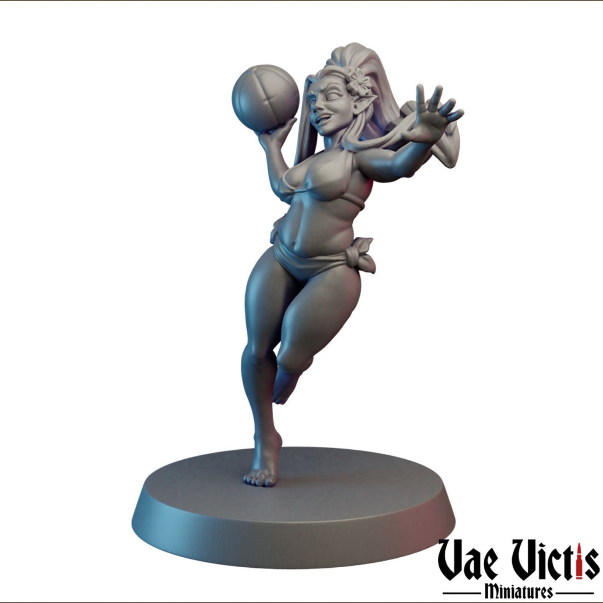 Beach Elf | Vae Victis Miniatures | 32mm Scale Resin Printed Tabletop RPG Figures for Tabletop Roleplaying or Wargaming