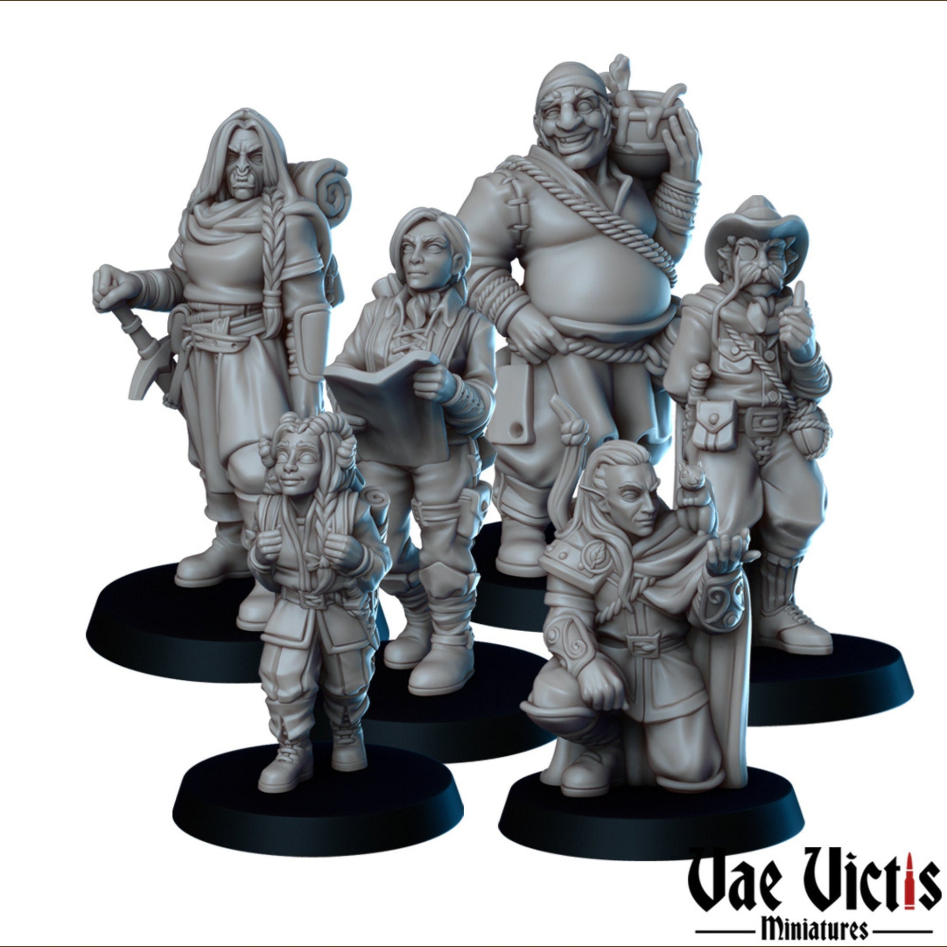 Explorer's Camp Set | Vae Victis Miniatures | 32mm Scale Resin Printed Tabletop RPG Figures for Tabletop Roleplaying or Wargaming