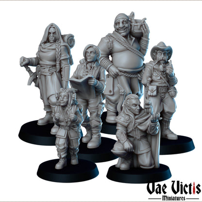 Explorer's Camp Set | Vae Victis Miniatures | 32mm Scale Resin Printed Tabletop RPG Figures for Tabletop Roleplaying or Wargaming