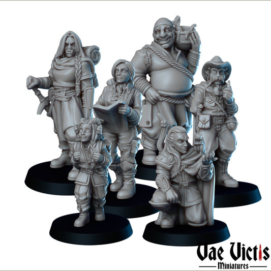 Explorer's Camp Set | Vae Victis Miniatures | 32mm Scale Resin Printed Tabletop RPG Figures for Tabletop Roleplaying or Wargaming