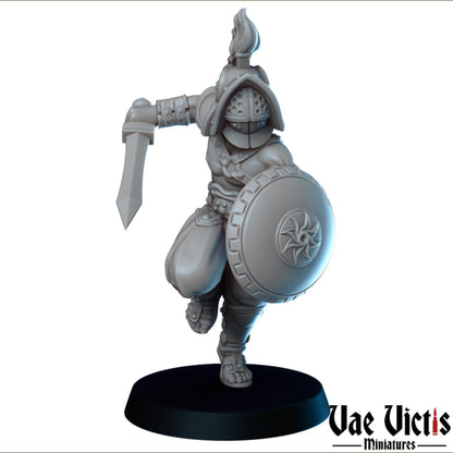 Gladiator Set | Vae Victis Miniatures | 32mm Scale Resin Printed Tabletop RPG Figures for Tabletop Roleplaying or Wargaming
