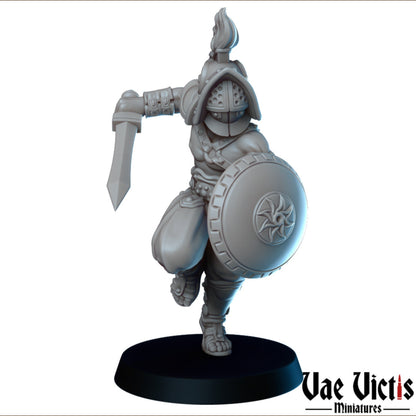 Gladiator Set | Vae Victis Miniatures | 32mm Scale Resin Printed Tabletop RPG Figures for Tabletop Roleplaying or Wargaming