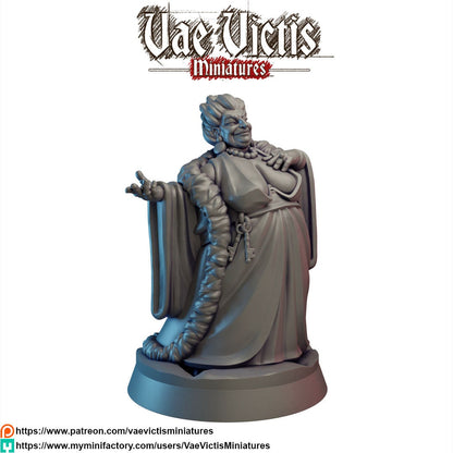 Madame Ursule | Vae Victis Miniatures | 32mm Scale Resin Printed Tabletop RPG Figures for Tabletop Roleplaying or Wargaming