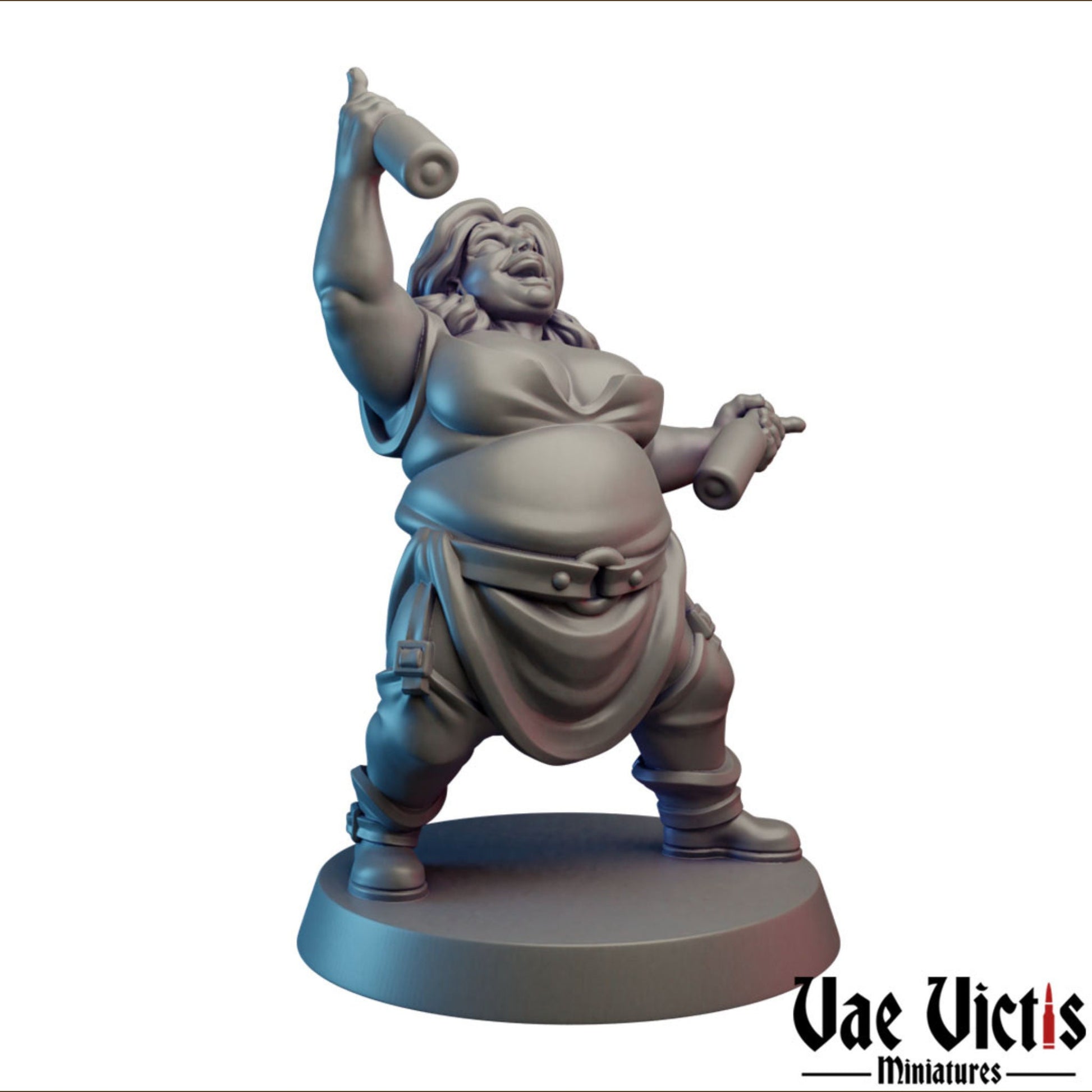 Party Lady | Vae Victis Miniatures | 32mm Scale Resin Printed Tabletop RPG Figures for Tabletop Roleplaying or Wargaming
