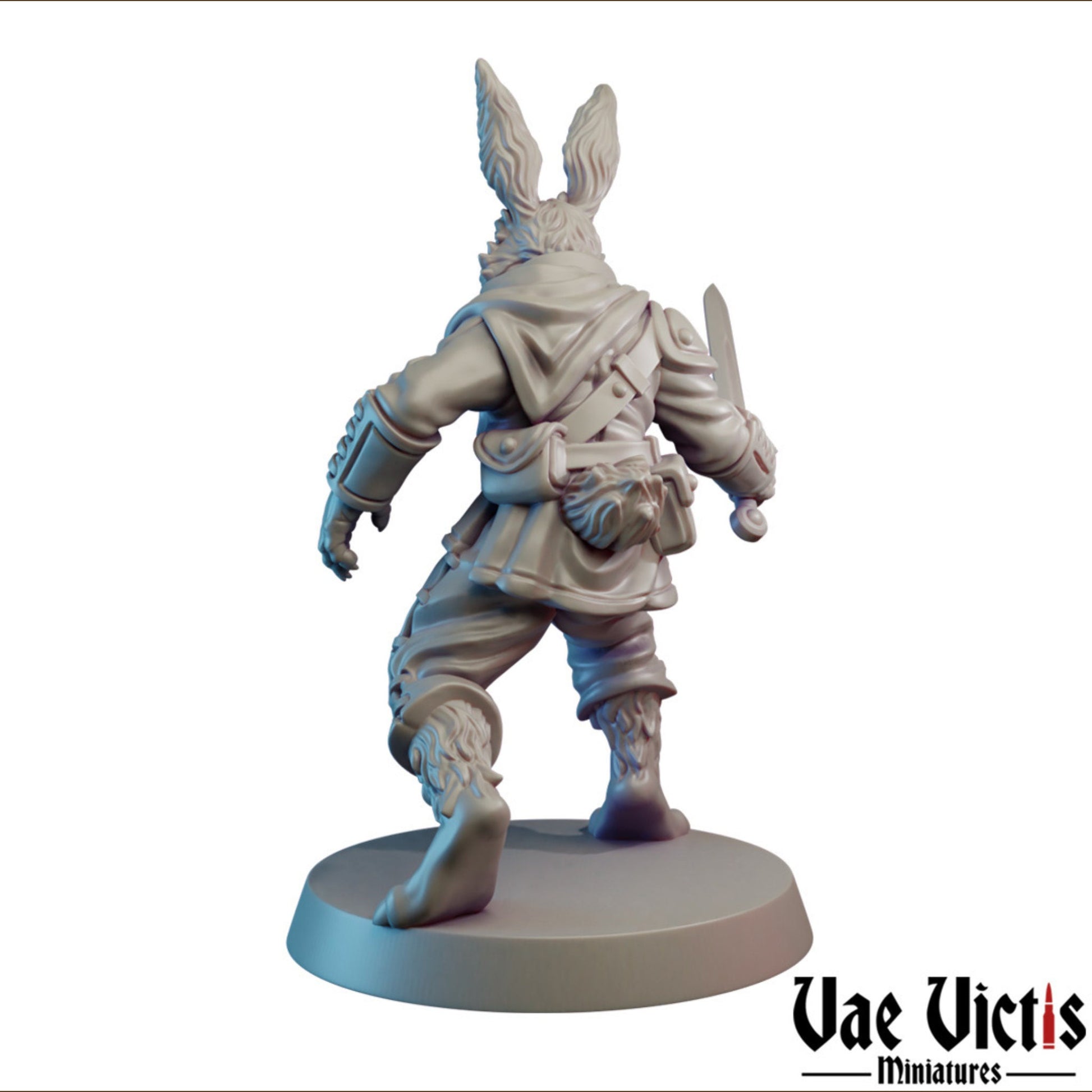 Rabbit Fighter | Vae Victis Miniatures | 32mm Scale Resin Printed Tabletop RPG Figures for Tabletop Roleplaying or Wargaming