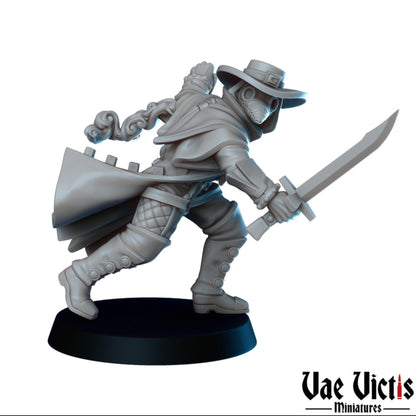 The Plague Set | Vae Victis Miniatures | 32mm Scale Resin Printed Tabletop RPG Figures for Tabletop Roleplaying or Wargaming