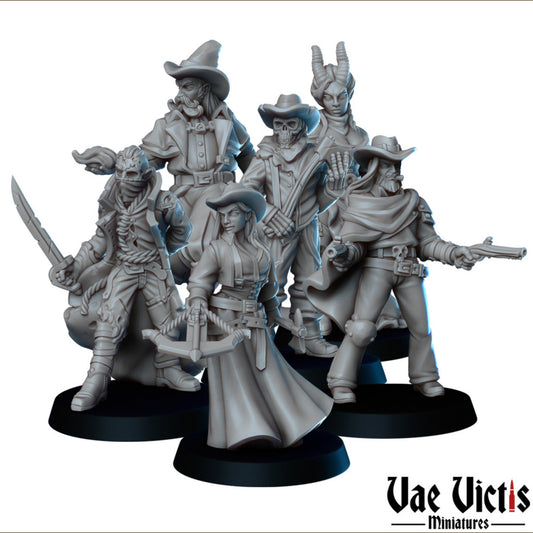 Western Fantasy Set | Vae Victis Miniatures | 32mm Scale Resin Printed Tabletop RPG Figures for Tabletop Roleplaying or Wargaming