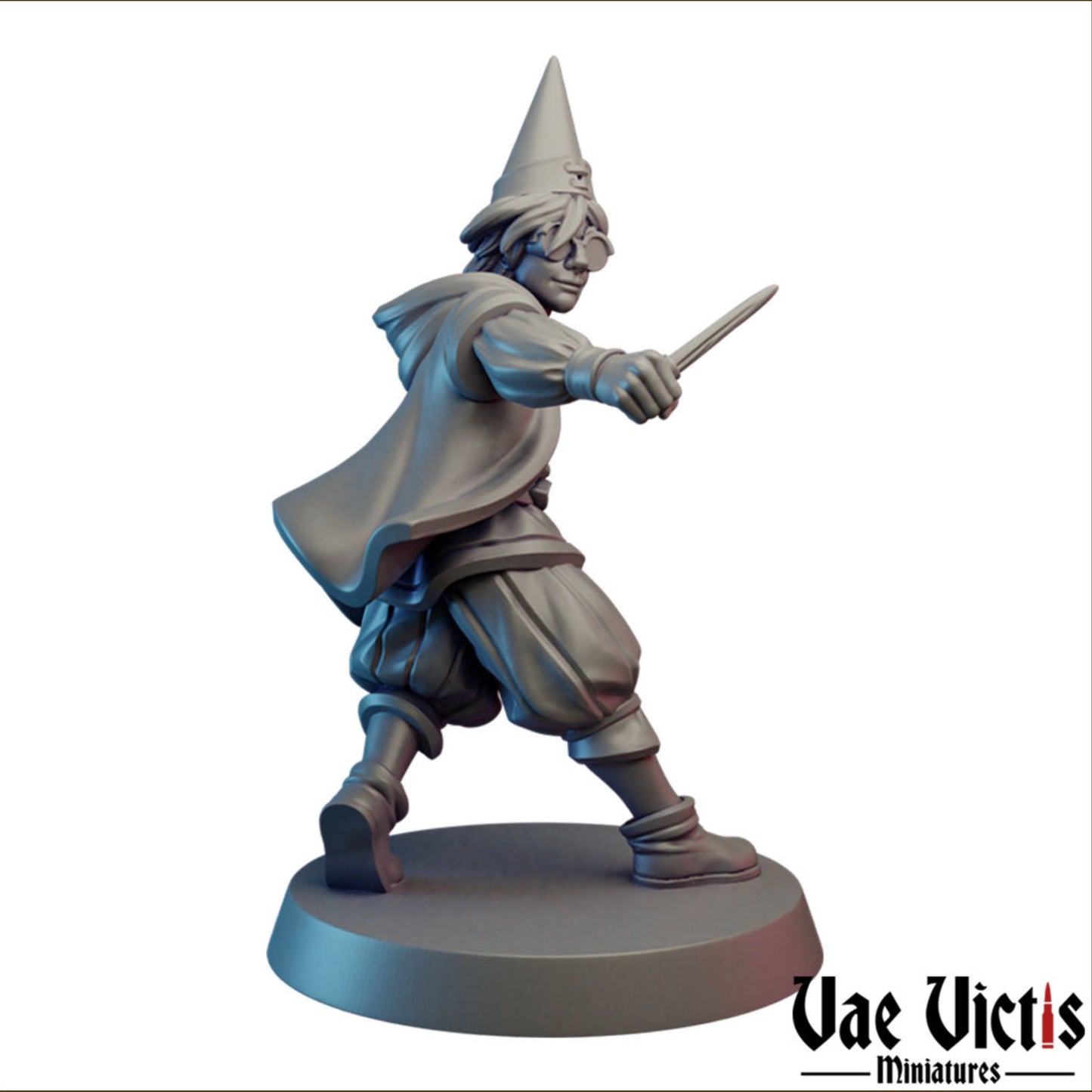 Male Apprentice Sorcerer | Vae Victis Miniatures | 32mm Scale Resin Printed Tabletop RPG Figures for Tabletop Roleplaying or Wargaming