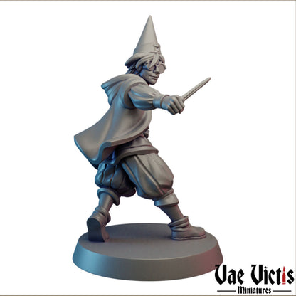 Male Apprentice Sorcerer | Vae Victis Miniatures | 32mm Scale Resin Printed Tabletop RPG Figures for Tabletop Roleplaying or Wargaming