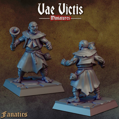 Flagellants Set | Vae Victis Miniatures | 32mm Scale Resin Printed Tabletop RPG Figures for Tabletop Roleplaying or Wargaming
