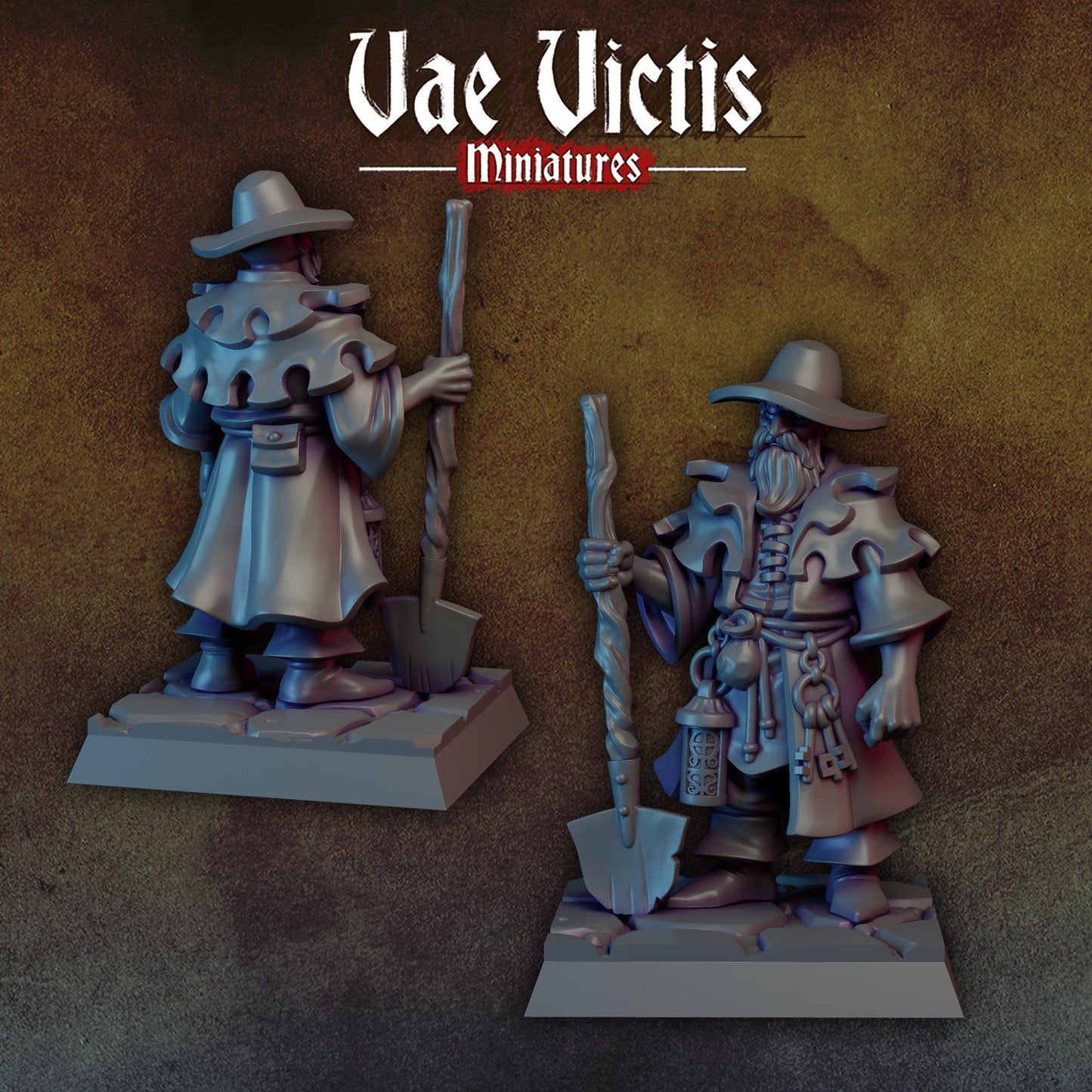 Grave Digger | Vae Victis Miniatures | 32mm Scale Resin Printed Tabletop RPG Figures for Tabletop Roleplaying or Wargaming