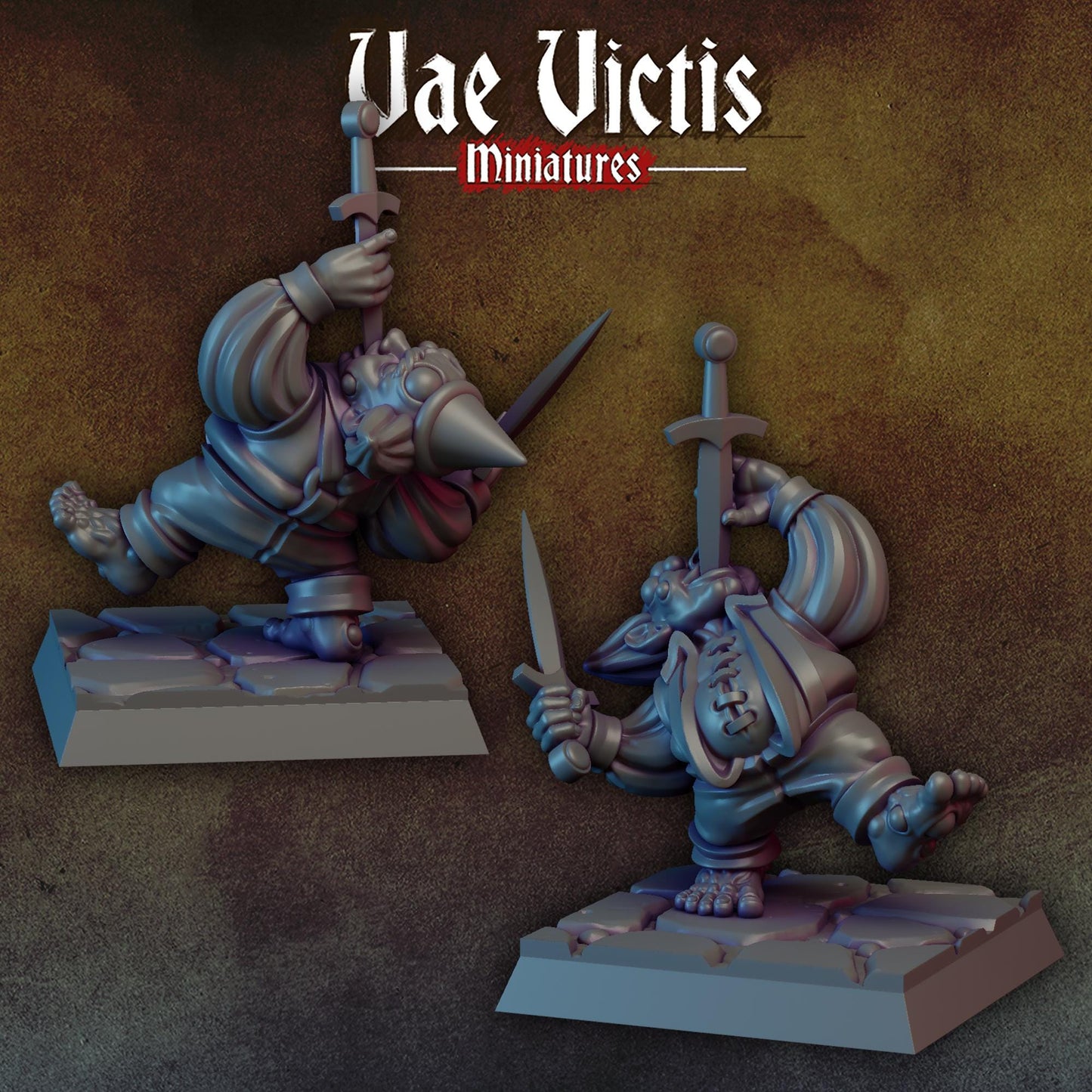 Corrupted Sword Swallower Halfling | Vae Victis Miniatures | 32mm Scale Resin Printed Tabletop RPG Figures for Tabletop Roleplaying