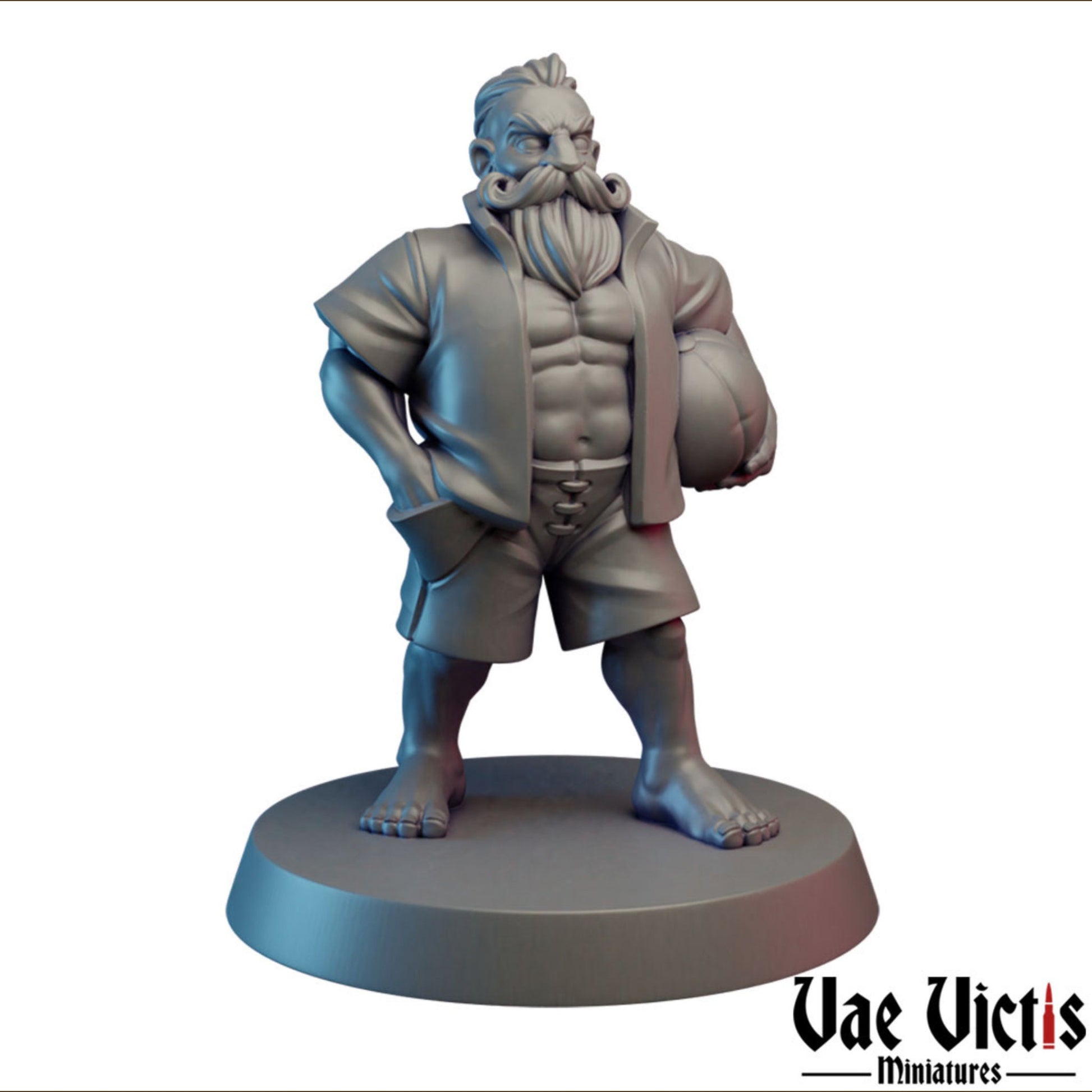 Beach Dwarf | Vae Victis Miniatures | 32mm Scale Resin Printed Tabletop RPG Figures for Tabletop Roleplaying or Wargaming