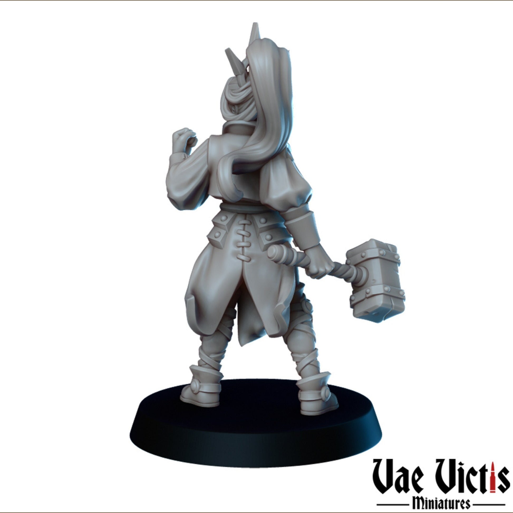 Female Cleric | Vae Victis Miniatures | 32mm Scale Resin Printed Tabletop RPG Figures for Tabletop Roleplaying or Wargaming