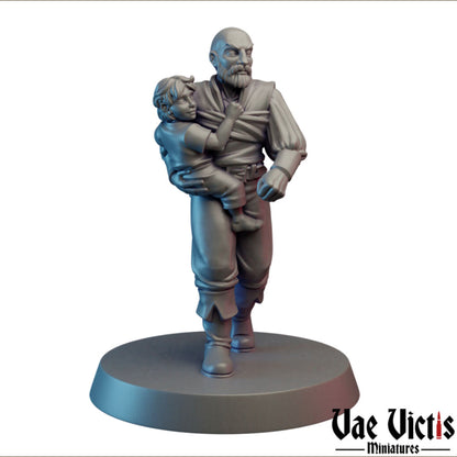 Adventurer Father | Vae Victis Miniatures | 32mm Scale Resin Printed Tabletop RPG Figures for Tabletop Roleplaying or Wargaming