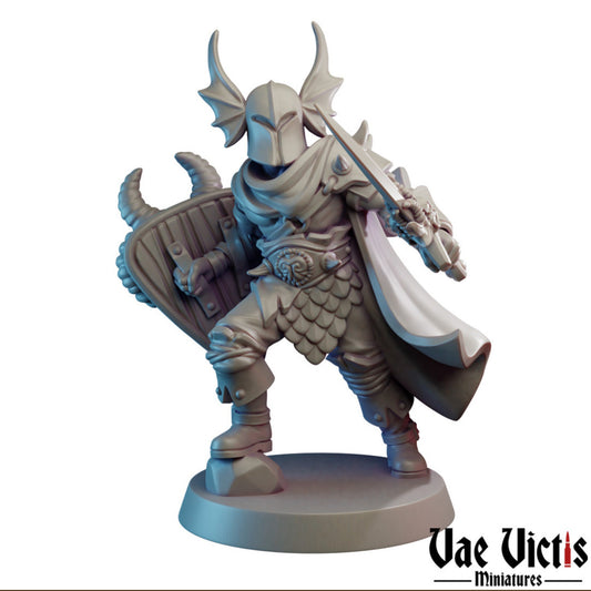 Evil Warrior | Vae Victis Miniatures | 32mm Scale Resin Printed Tabletop RPG Figures for Tabletop Roleplaying or Wargaming