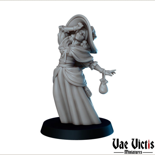Fainting Lady | Vae Victis Miniatures | 32mm Scale Resin Printed Tabletop RPG Figures for Tabletop Roleplaying or Wargaming