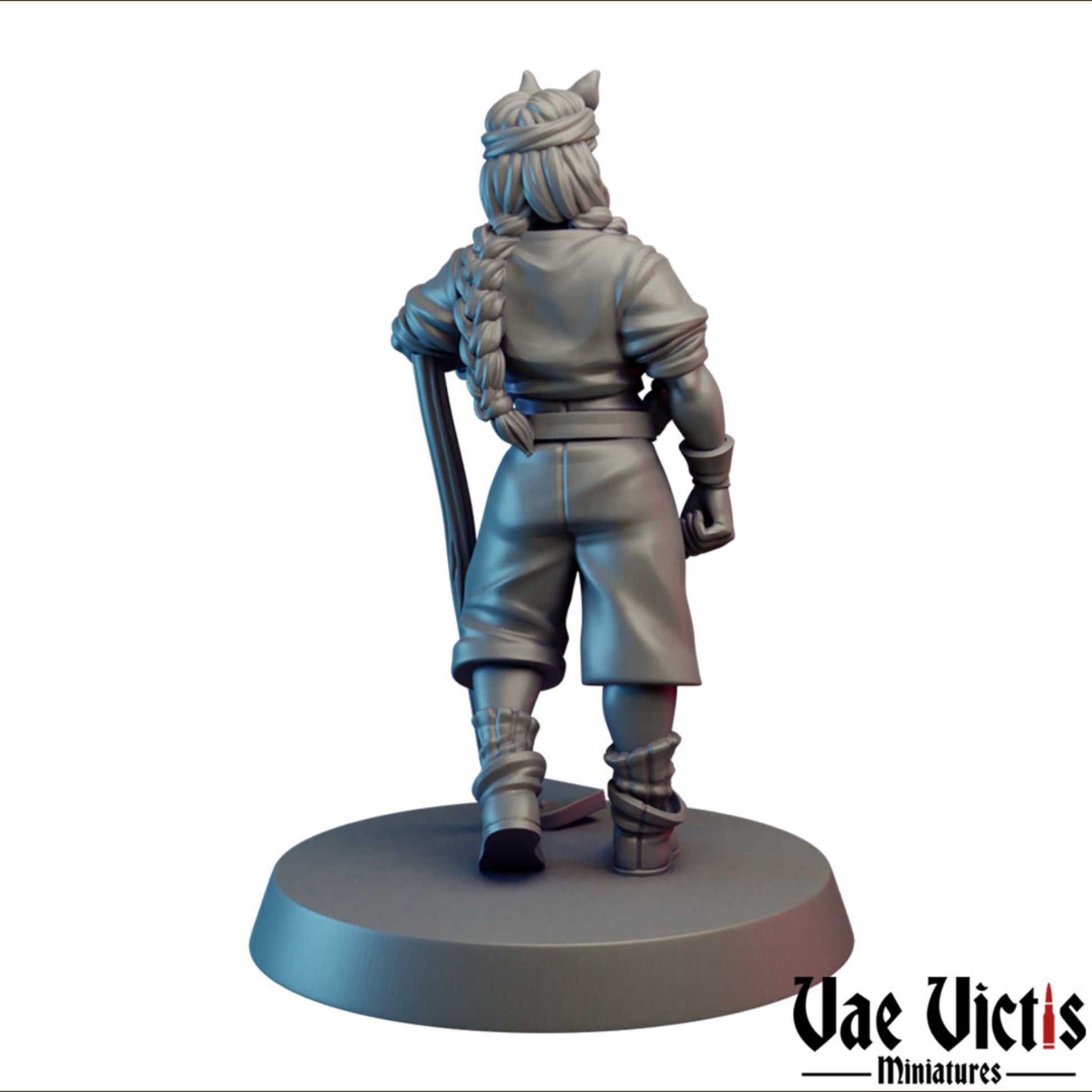 Farmer Woman | Vae Victis Miniatures | 32mm Scale Resin Printed Tabletop RPG Figures for Tabletop Roleplaying or Wargaming